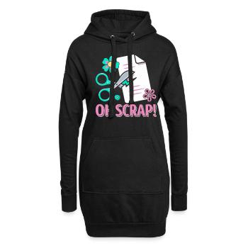 Scrapbooking Scrapbooker - Hoodie-Kleid - Schwarz - Vorne