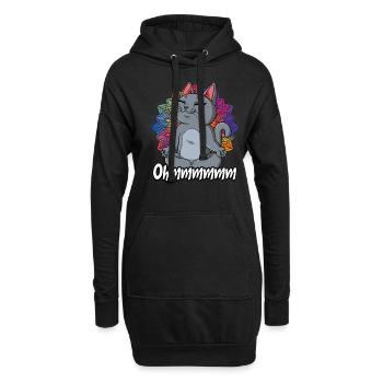 Yoga Ohmmm Namaste - Sweat-shirt à capuche long Femme - noir - Devant