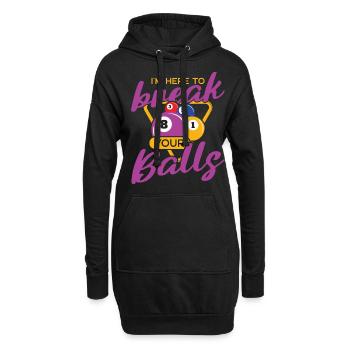 Billiard Poolbillard Snooker Verein Club Billard - Hoodie-Kleid - Schwarz - Vorne