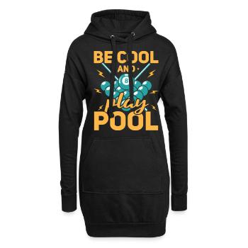 Billiard Poolbillard Snooker Verein Club Billard - Hoodie-Kleid - Schwarz - Vorne