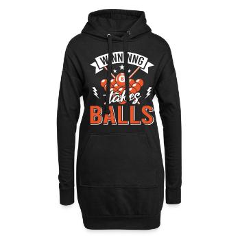 Billiard Poolbillard Snooker Verein Club Billard - Hoodie-Kleid - Schwarz - Vorne