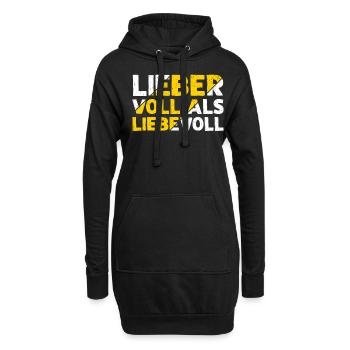 Bier Alkohol Saufen Junggesellenabschied - Hoodie-Kleid - Schwarz - Vorne