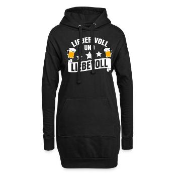 Bier Saufen Alkohol Junggesellenabschied - Hoodie-Kleid - Schwarz - Vorne