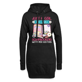 Scrapbooker - Hoodie-Kleid - Schwarz - Vorne