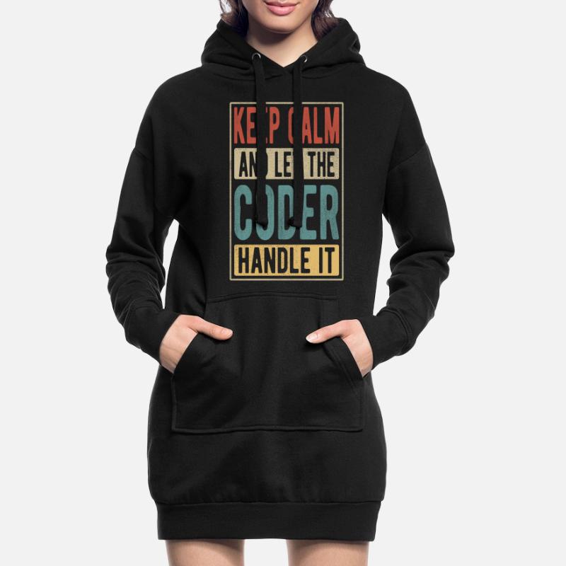 Coder Retro Cadeau Sweat-shirt à capuche long Femme