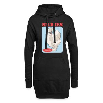Silk Chickens Silk Chicken Silkie Chickens Cadeau - Sweat-shirt à capuche long Femme - noir - Devant