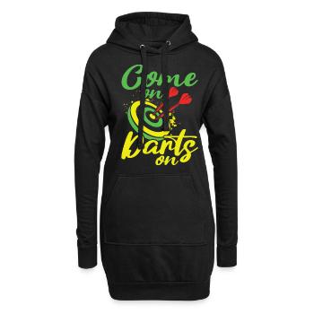 Club de sport de fléchettes, jeu de fléchettes, fléchettes de sport Pfeil - Sweat-shirt à capuche long Femme - noir - Devant