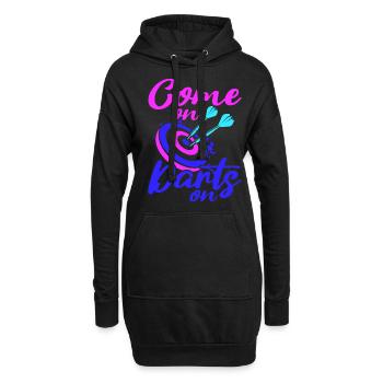 Club de sport de fléchettes, jeu de fléchettes, fléchettes de sport Pfeil - Sweat-shirt à capuche long Femme - noir - Devant