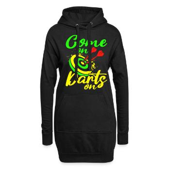 Club de sport de fléchettes, jeu de fléchettes, fléchettes de sport Pfeil - Sweat-shirt à capuche long Femme - noir - Devant