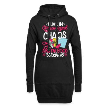 Scrapbooking Scrapbooker - Hoodie-Kleid - Schwarz - Vorne