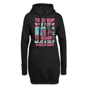 Scrapbooking Scrapbooker - Sweat-shirt à capuche long Femme - noir - Devant