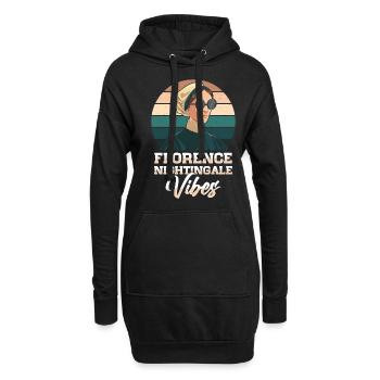 Krankenschwester Florence Nightingale Medizinische - Hoodie-Kleid - Schwarz - Vorne