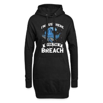 Orca Beobachtung für Buckelwale und Meerwale - Hoodie-Kleid - Schwarz - Vorne