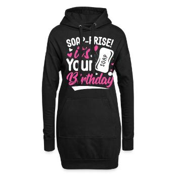 Fabrication de savon, savonnier, savonologue - Sweat-shirt à capuche long Femme - noir - Devant