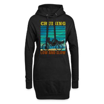 Fahrrad Biker Radfahren Liegerad Radfahrer Pedal - Hoodie-Kleid - Schwarz - Vorne