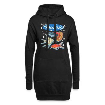 Aquarium Aquaristics Aquarist Ornamental Fish Gift - Hoodie Dress - black - Front