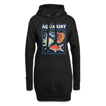 Aquarium Aquariist Aquaristics Ornemental Fish Gift - Sweat-shirt à capuche long Femme - noir - Devant