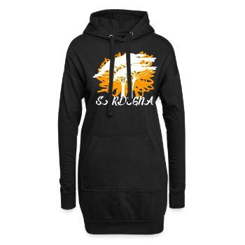 Sardaigne Sardaigne Sardaigne - Sweat-shirt à capuche long Femme - noir - Devant