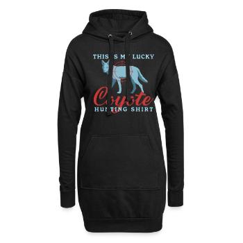 Chasse Chasseur Chasse Chasseresse Permis de Chasse Cadeau - Sweat-shirt à capuche long Femme - noir - Devant