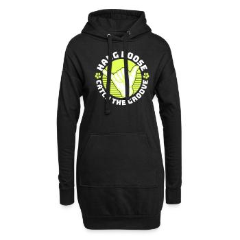 Surf, kitesurf, wakeboard, beach surfers - Sweat-shirt à capuche long Femme - noir - Devant