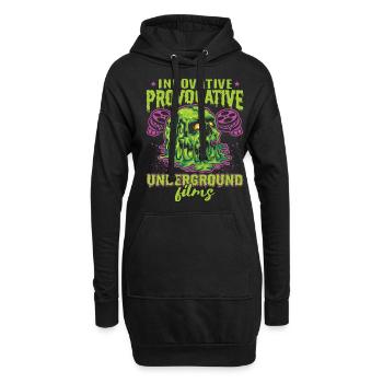 Underground Film, Independent Cinema, Horror - Hoodie-Kleid - Schwarz - Vorne