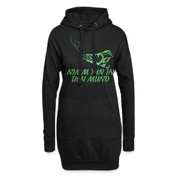 Angeln Fisch Angel Angler Fischer - Hoodie-Kleid - Schwarz - Vorne