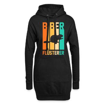 Nagetier Biberliebhaber Biber - Hoodie-Kleid - Schwarz - Vorne