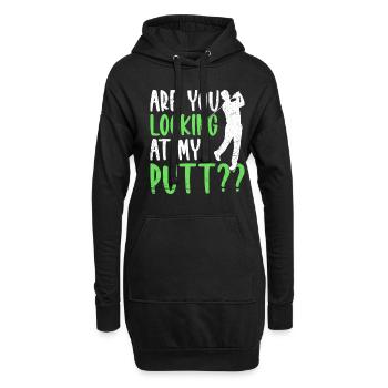 Siehst Du Dir Meinen Putt Golfer Golf An? - Hoodie-Kleid - Schwarz - Vorne