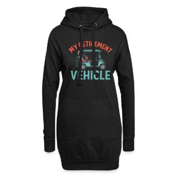 Ma retraite mobile Sport Golf Golf Golf - Sweat-shirt à capuche long Femme - noir - Devant