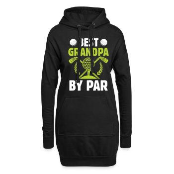 Bester Opa Nach Par Sport Golfen Golfer Golf - Hoodie-Kleid - Schwarz - Vorne