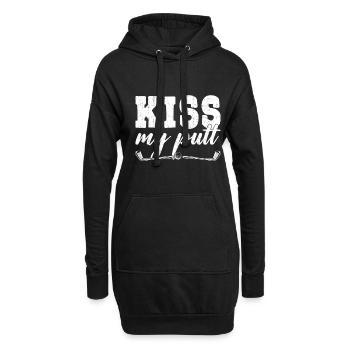 Kiss My Putt Golf Sport Golfing Best Golfer Of All - Hoodie Dress - black - Front