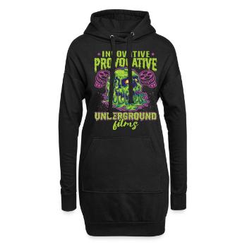 Underground Film, Independent Cinema, Horror - Hoodie-Kleid - Schwarz - Vorne