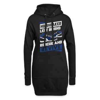 Schuhsammler, Schuhmacher, Sneaker-süchtiger, - Hoodie-Kleid - Schwarz - Vorne