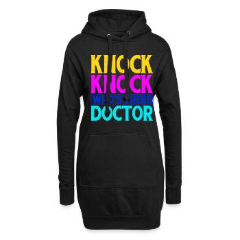 Knock Knock Who's There Doctor 13 - Hoodie-Kleid - Schwarz - Vorne