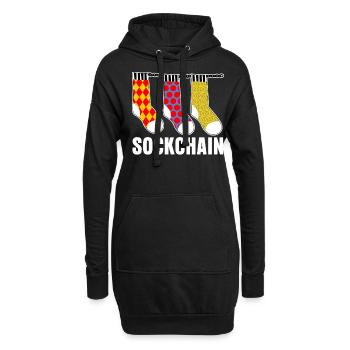 Admin Programmierer Computer - Hoodie-Kleid - Schwarz - Vorne