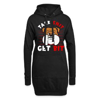 Furry Fandom Kürbisse Fursona - Hoodie-Kleid - Schwarz - Vorne