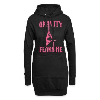 Aerial Silk Aerialist - Hoodie-Kleid - Schwarz - Vorne