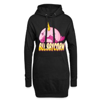 Costume de Blobfish - Visage de poisson Blob laid - - Sweat-shirt à capuche long Femme - noir - Devant