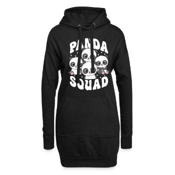 Panda Trupp - Hoodie-Kleid - Schwarz - Vorne