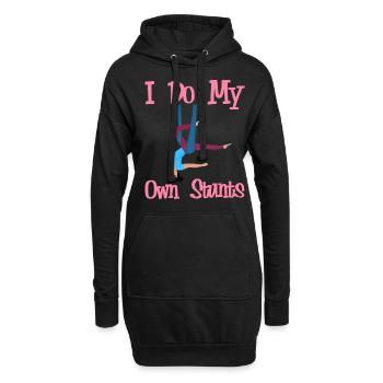 Aerial Silk Aerialist - Hoodie-Kleid - Schwarz - Vorne
