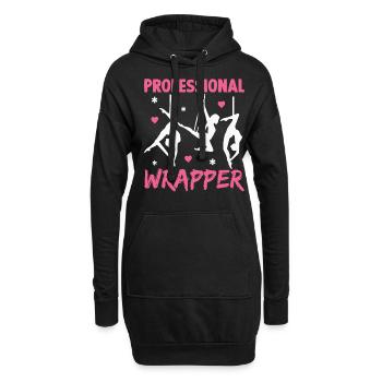 Aerial Silk Aerialist - Hoodie-Kleid - Schwarz - Vorne