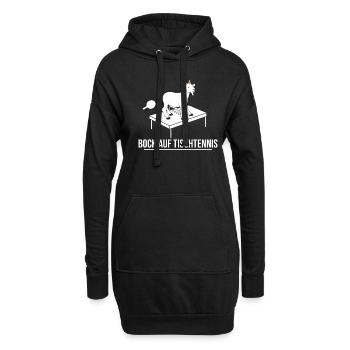 Bock auf Tischtennis - Hoodie-Kleid - Schwarz - Vorne