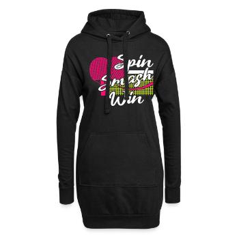 Tenue Club Joueur de Tennis de Table Club! - Sweat-shirt à capuche long Femme - noir - Devant