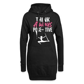 Aerial Silk Aerialist - Hoodie-Kleid - Schwarz - Vorne