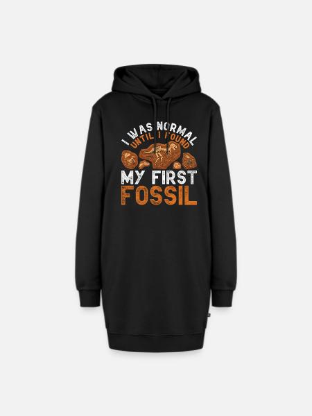 Paläontologie Paläontologe - Hoodie-Kleid - Schwarz