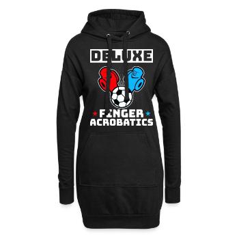 Fans de baby-foot Cadeaux Wuzler Foosball - Sweat-shirt à capuche long Femme - noir - Devant