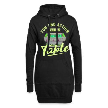 Fans de baby-foot Cadeaux Wuzler Foosball - Sweat-shirt à capuche long Femme - noir - Devant
