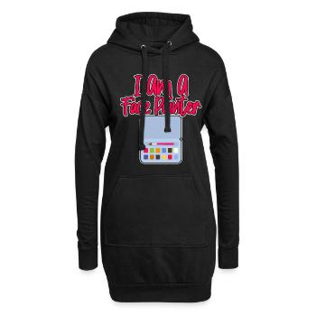 I Am A Face Painter - Hoodie-Kleid - Schwarz - Vorne