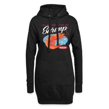 Krabbe Garnele Krabbenliebhaber Krabben Geschenk - Hoodie-Kleid - Schwarz - Vorne
