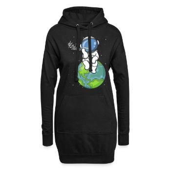 Harmonikaspieler für Munharmonika Spieler - Hoodie-Kleid - Schwarz - Vorne